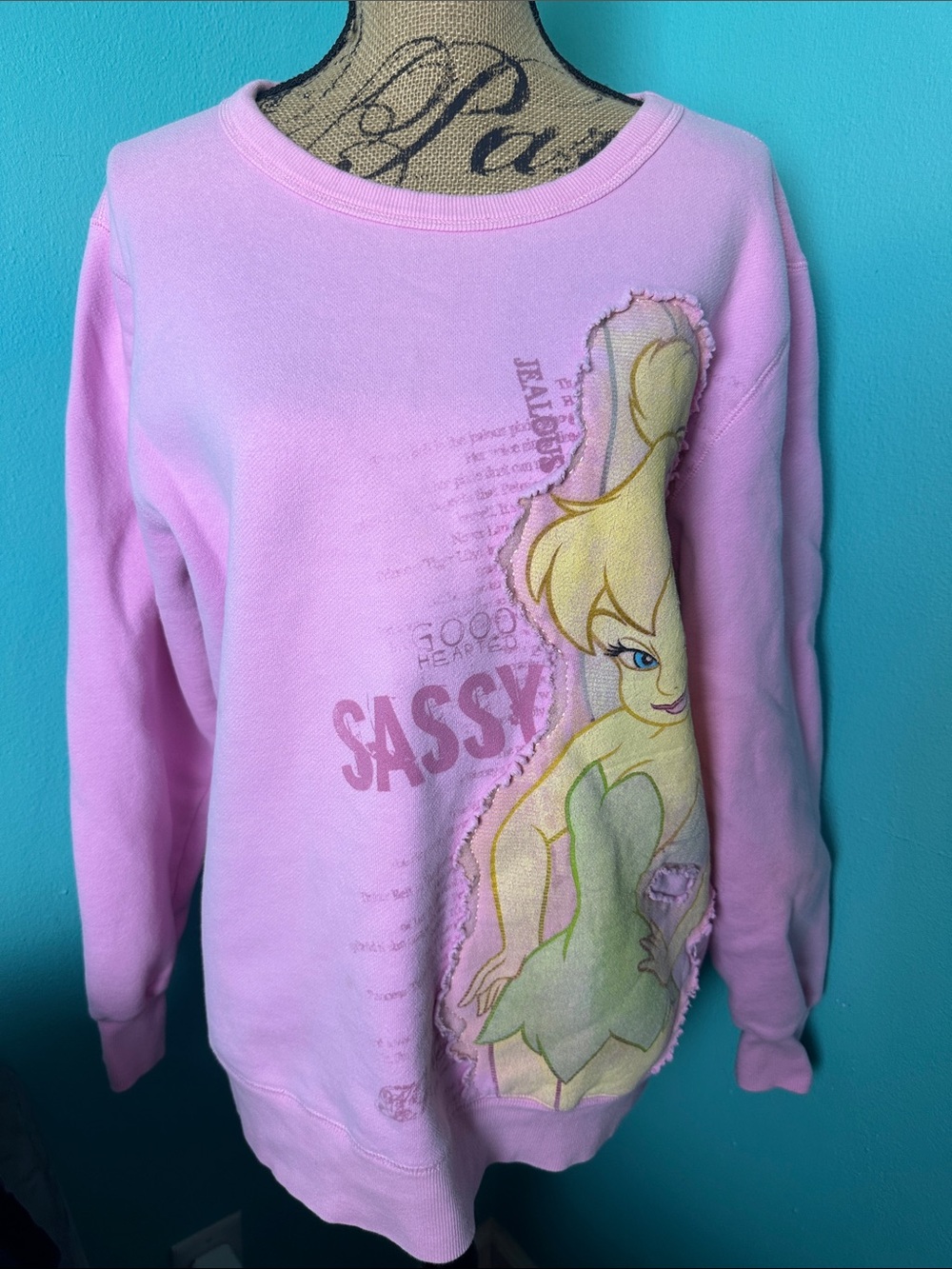 Disney Store Exclusive Baby Pink Tinkerbell Sweater XL